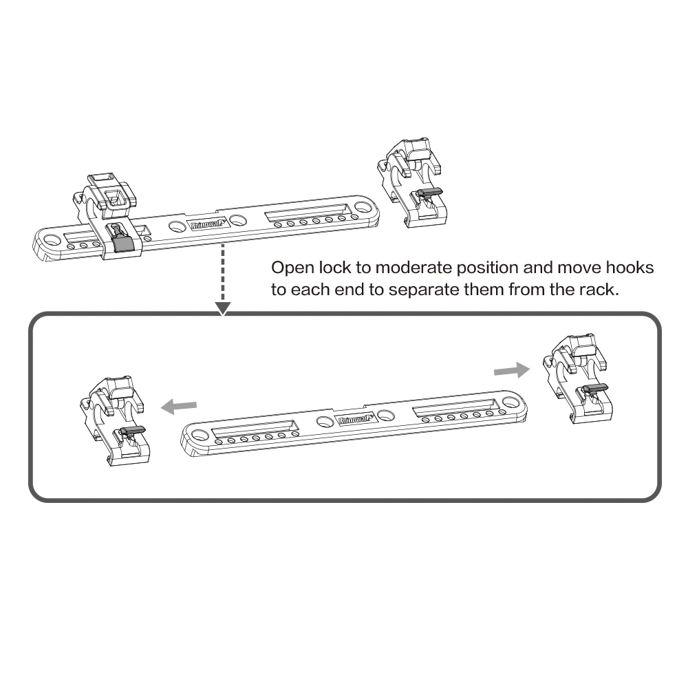 Rhinowalk RK19005 Bicycle Bag Buckle Set Bike Bag Accessories - Image 6