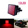 1 pièces 12LED/15LED camion lumière d'attelage remorque arrière feu Stop queue Singal lampe avec noir rouge 2 pouces carré Standard récepteur ► Photo 2/6