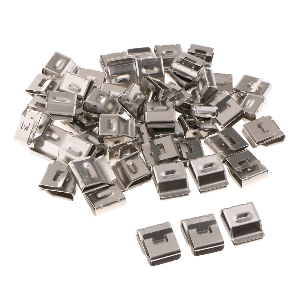 Trailer Wiring Frame Clips,  Electrical Wire Cable Clips,  Stainless Cable Clips (100 Pieces per Bag)