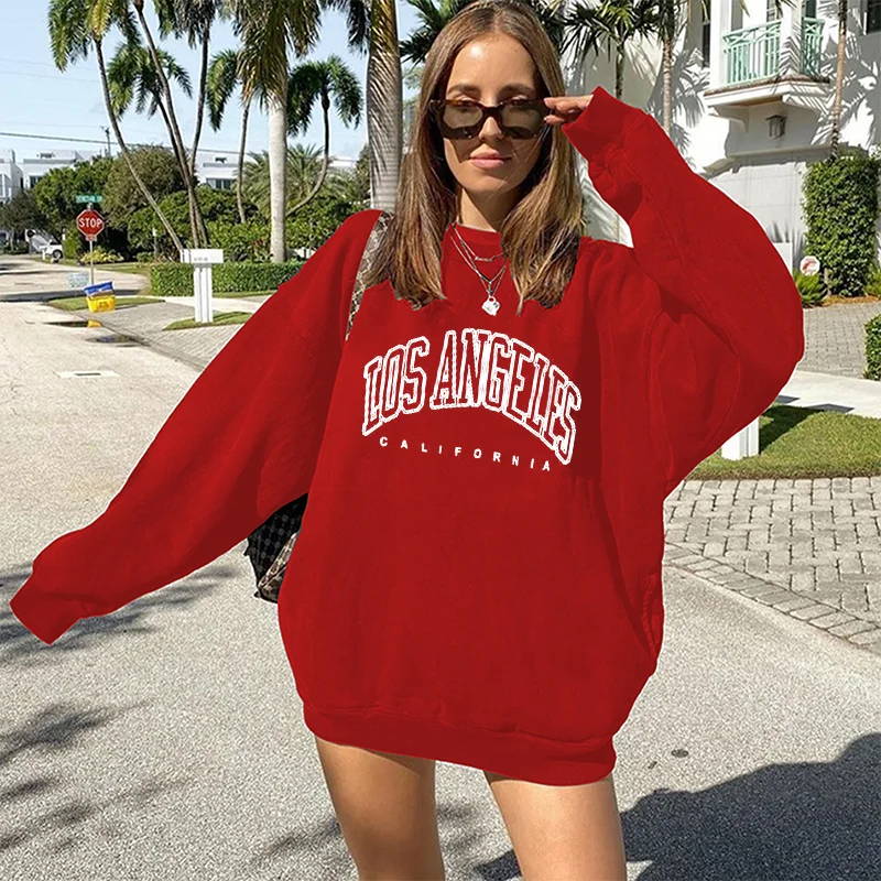 Los Angeles California Sweat à Capuche Vintage Pour Femme, Pull