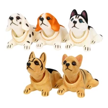 Интерьер Автомобильные аксессуары украшения приборной панели автомобиля кивающая собака автомобиль-Стайлинг Бобби голова кукла освежитель воздуха Авто качающаяся голова игрушка