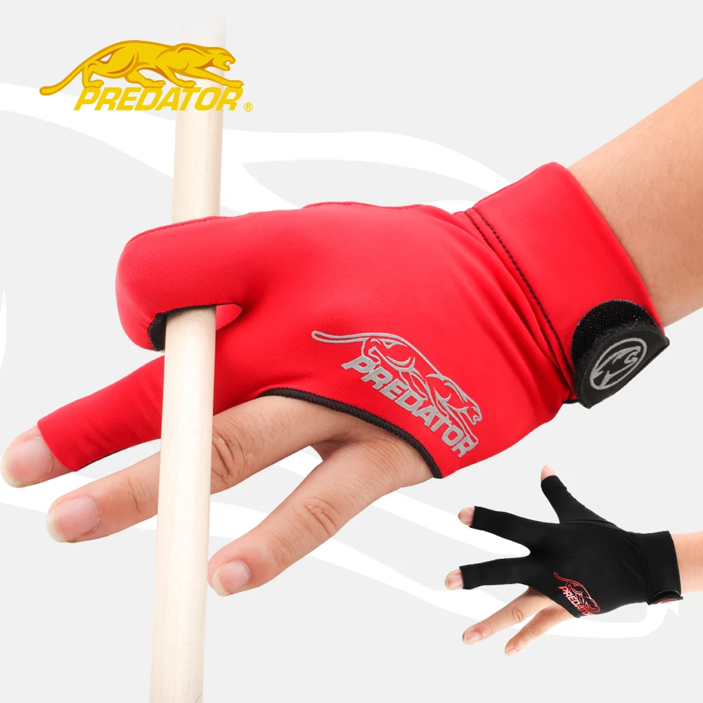 

Original PREDATOR 3142 Gloves Lycra Fabric Billiard Glove One Piece Soft Non-slip Pool Gloves Snooker Glove Billiard Accessories
