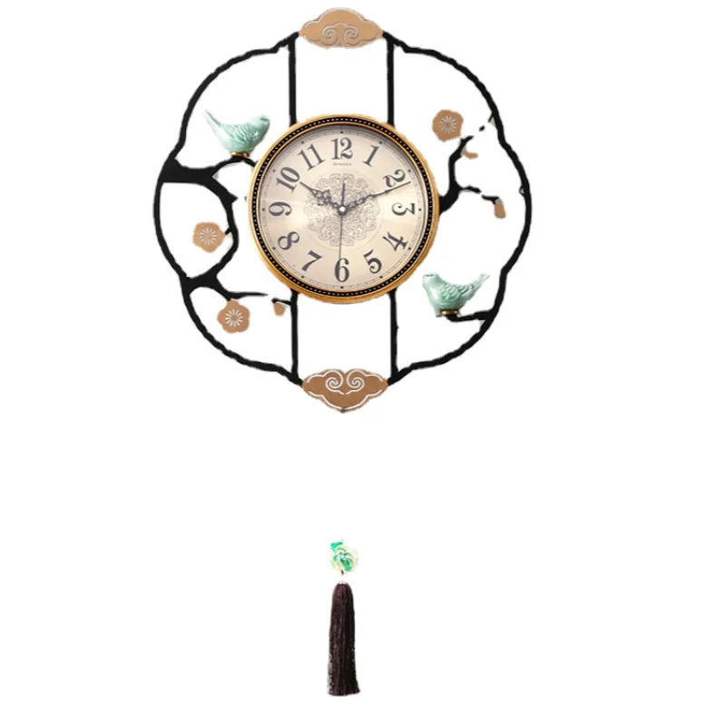 

Better Quality Round Metal Skeleton Roman Numerals Minimalism Industrial Home Decor Decorative Wall Chinese Style Clock