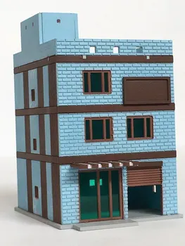 1/150 N Scale Japanese Anime Scene Simulation Hard Plastic DIY Assembling Train Building Model Kits Sand Table Architecture