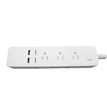 

Power Strip WiFi Smart Plug 3 AC 2USB UK Socket ,WIFI APP Remote Control Outlet with 1.8m Extension Cord Independent Switch