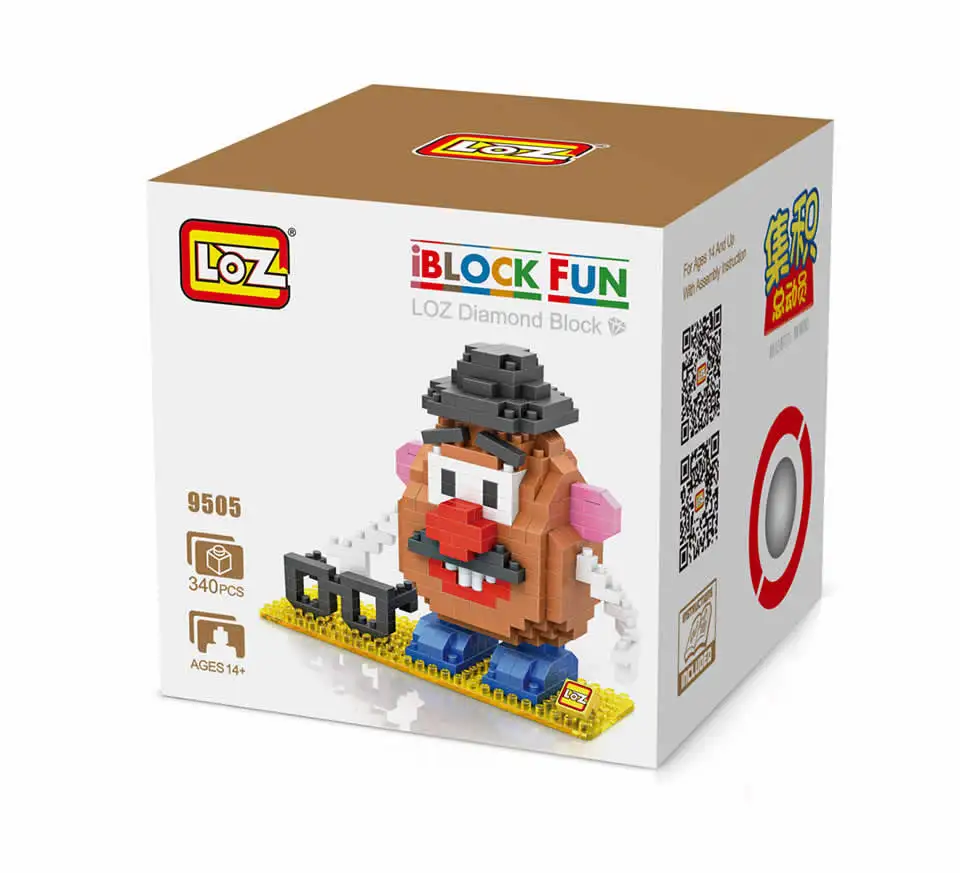LOZ, алмазные блоки, пластиковые строительные блоки, детский подарок, обучающая игрушка, мультяшная модель, обучающая, сделай сам, строительные 9505