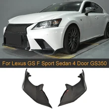 Разветвитель переднего бампера автомобиля для Lexus GS F Sport Sedan 4 двери GS350 2013- щитки из углеродного волокна фартук спойлер автомобиля стикер