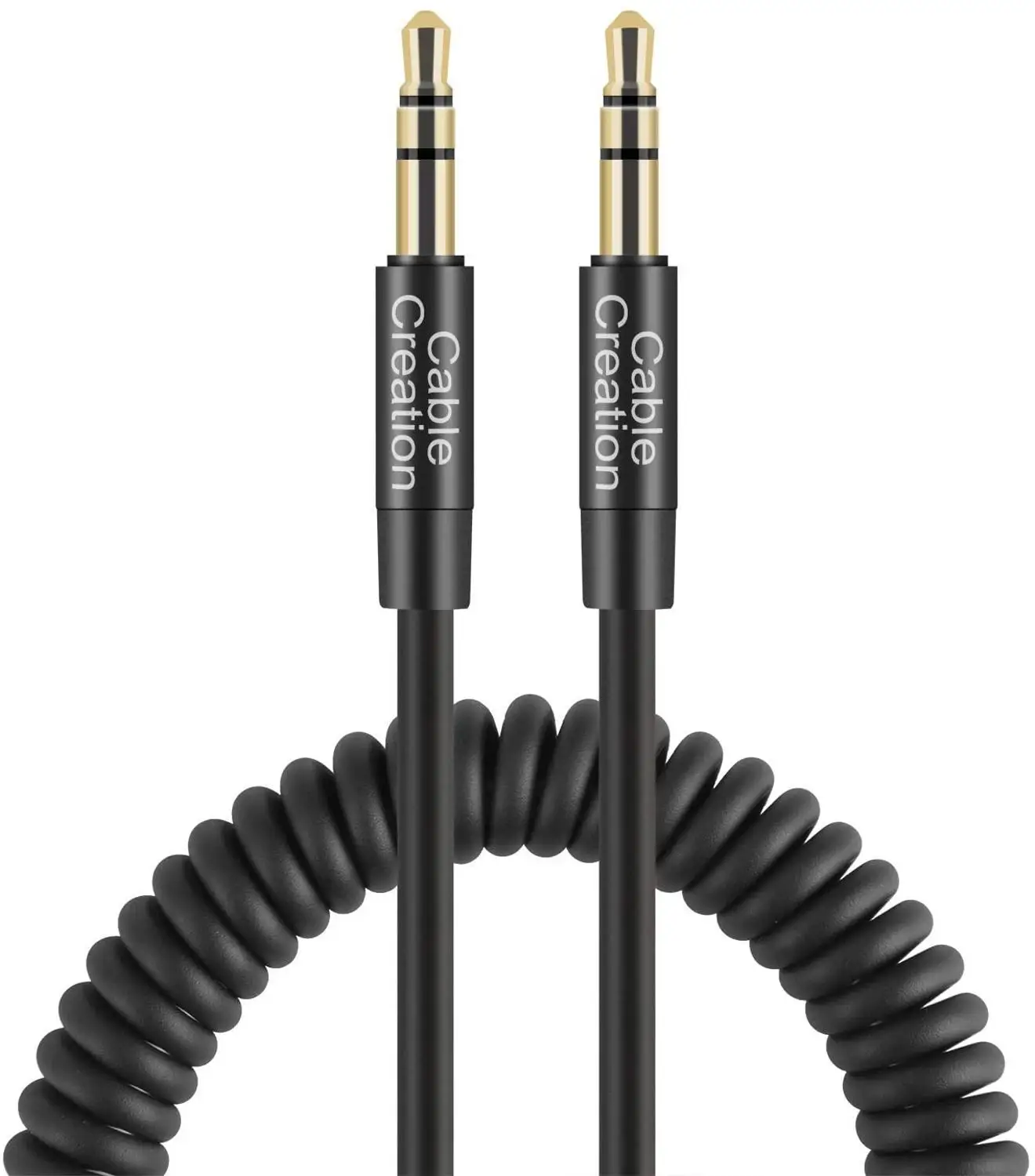 

1-4 FT Coiled 3.5mm Audio Cable, 3.5mm Aux Cable Compatible with Phones,for Samsung and Other 3.5mm DC Plug Port Device