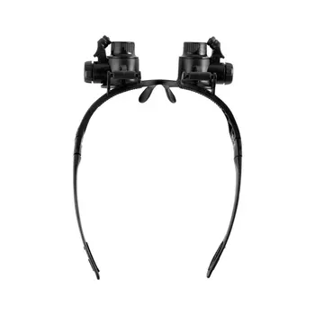 

Watch Repair Magnifier Magnifying Glasses 10X 15X 20X 25X Dual Eye Jewelry With 2 LED Lights New Loupe Lens Microscope