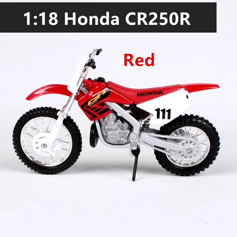 Maisto 1:18 12 стилей Honda Africa twindct авторизованный моделирование сплав модель мотоцикла Игрушка автомобиль коллекция подарки - Цвет: CR250R