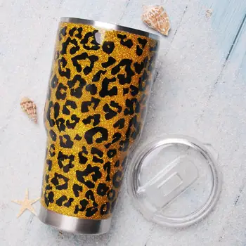 

Wholesale 30oz Handmade Gold Leopard Epoxy Glitter Warmer Cup Stainless Steel Tumbler Cups Travel Mugs DOM1091172