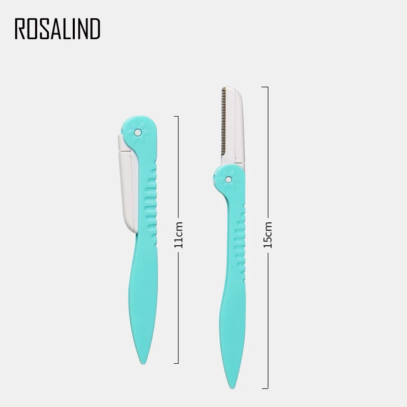 ROSALIND, 3 шт., триммер для бровей, бритва для лица, бровей, портативные лезвия, бритва, нож для удаления волос, набор для макияжа бровей, инструменты для профилирования