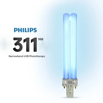 

PHILIPS 311NM Ultraviolet Phototherapy Lamp Tube UV Light Bulb UVB Lamp PL-S 9W/01/2P NB UVB 311nm Suitable