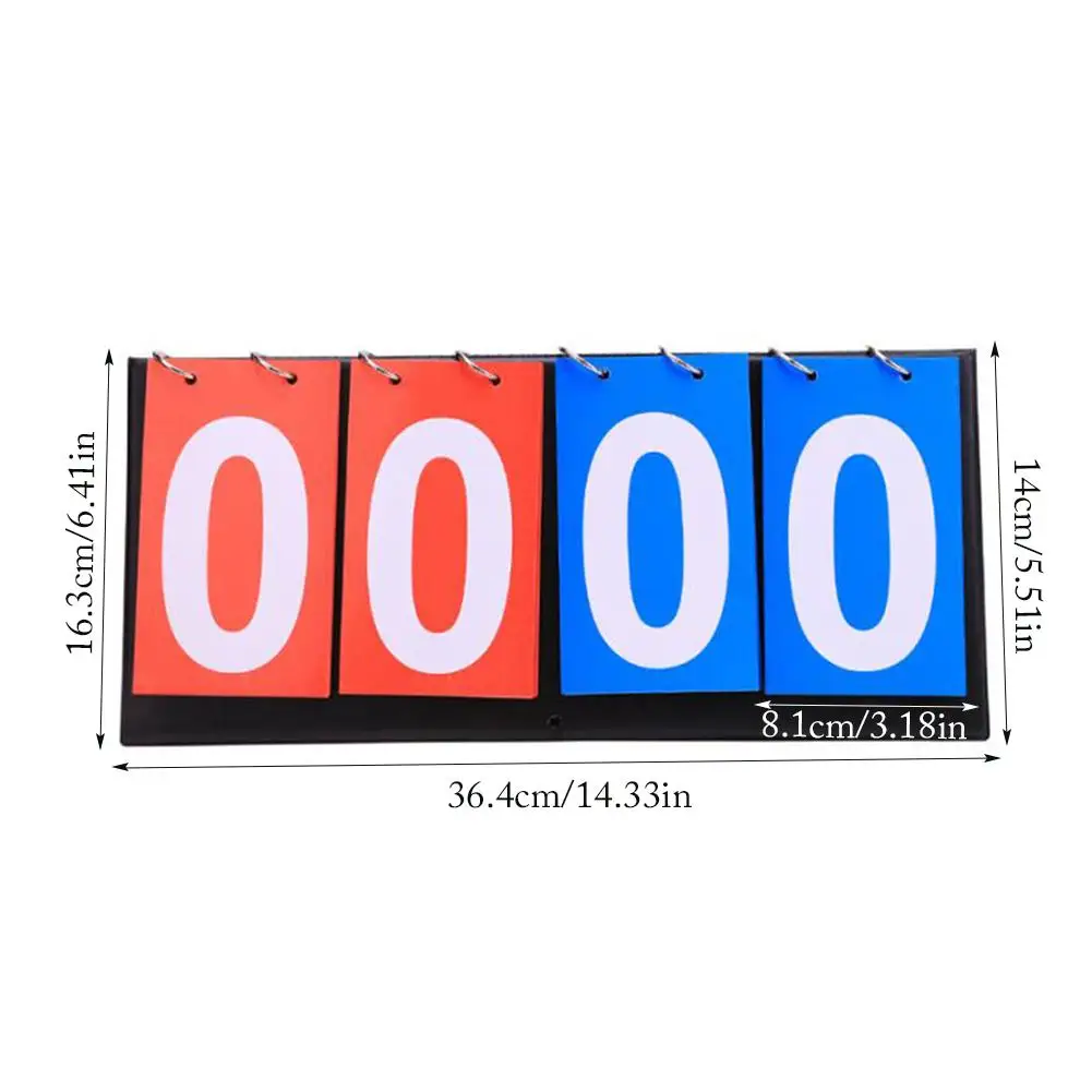 Portable Basketball Scoreboard Football Score Boards Volleyball Handball Table Tennis 4 Digit Sports Score Board Gear Equipment