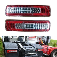 1 пара 24 в автомобильный светодиодный задний фонарь Предупреждение льная лампа для Volvo FM460 грузовик прицеп без зуммера