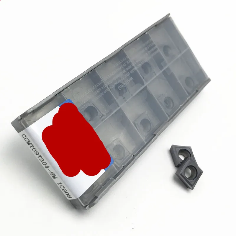 

ISC lathe tool CCMT09T304 / 08-SM IC908 internal lathe tool, CNC lathe tool. R0.4 and R0.8.