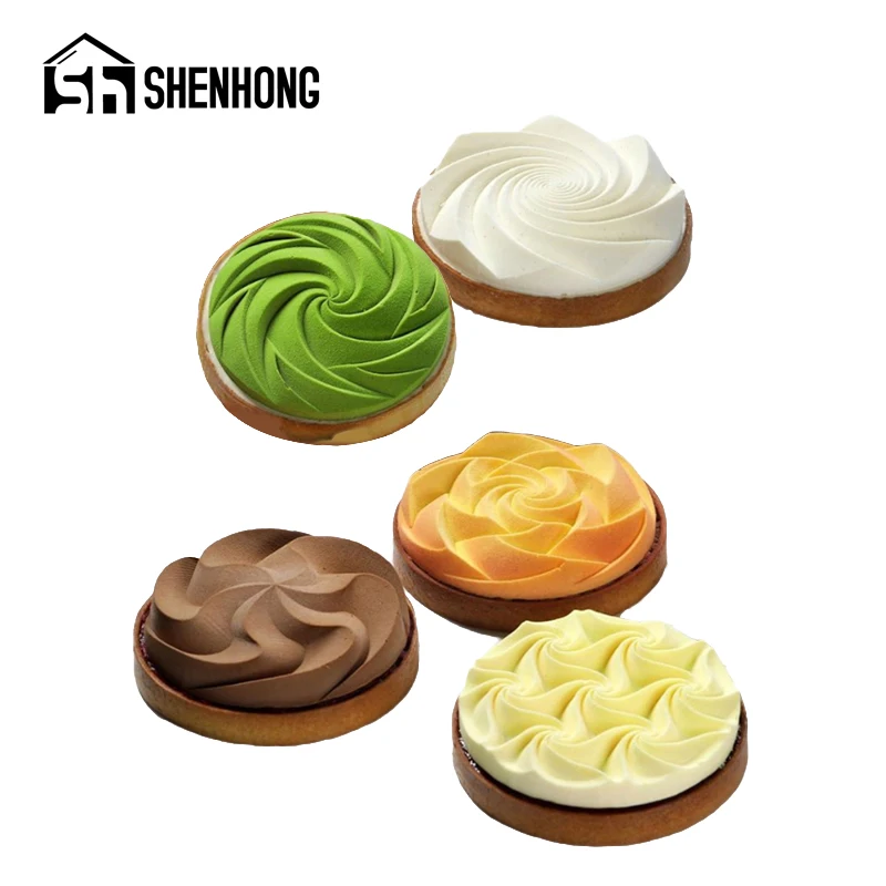 Силиконовая форма SHENHONG для выпечки спиральная кексов цветов кольцо выпечки| |