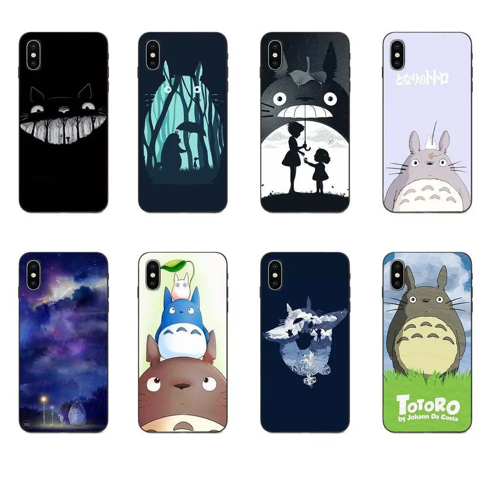 Горячие Мой сосед Тоторо для Apple iPhone 4 4s 5 5S SE 6 6S 7 8 Plus X XS Max XR мягкие ТПУ чехлы