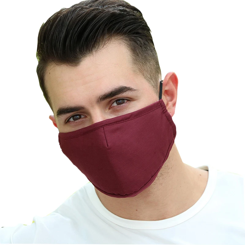 

Cotton PM2.5 Filter Anti-Dust Mouth Mask Ear Hanging Fashion Black Men Women Anti-bacterial Dust Winter Warm Masks Face Cover