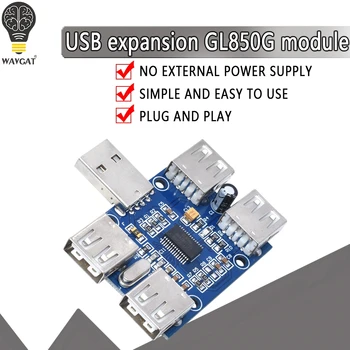 

USBHUB USB2.0 HUB 4 port controller USB extension module GL850G chip