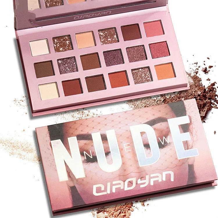 

New 18 Color Nude Shining Eyeshadow Pearlescent Makeup Glitter Pigment Smoky Eye Shadow Pallete Waterproof Cosmetics Eye Shadow