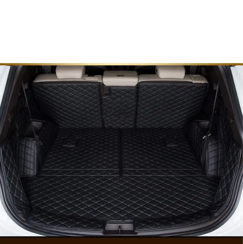 Для hyundai santa fe кожаные багажнике автомобиля коврик для багажника 2013 2014 2015 2016 2017 2018