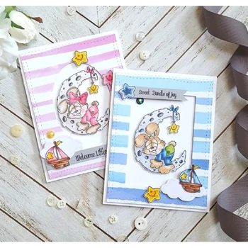 

Clear Stamps for Diy Scrapbooking/Card Making/Fotoalbum Siliconen Decoratieve Crafts11x16new stamps2020 Moon rabbit animals