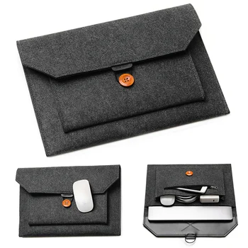 11.6/13/14/15" Custodia per laptop in feltro ultraleggero Notebook Tablet Pad Custodia multi-tasca Valigette per Apple MacBook/Asus