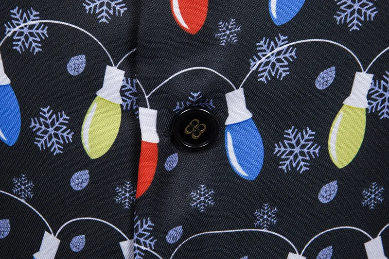 Christmas Men Vest 3D Color Light Bulb Print Men Vest Casual Party Festival Vest Mens Waistcoat Vests Colete Gilet Homme Costume