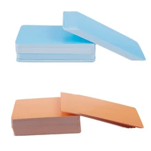 PPYY NEW-2 комплекта пустая рукописная бумажная открытка для визиток спасибо для памятки Свадебная вечеринка поздравление, оранжевый и синий