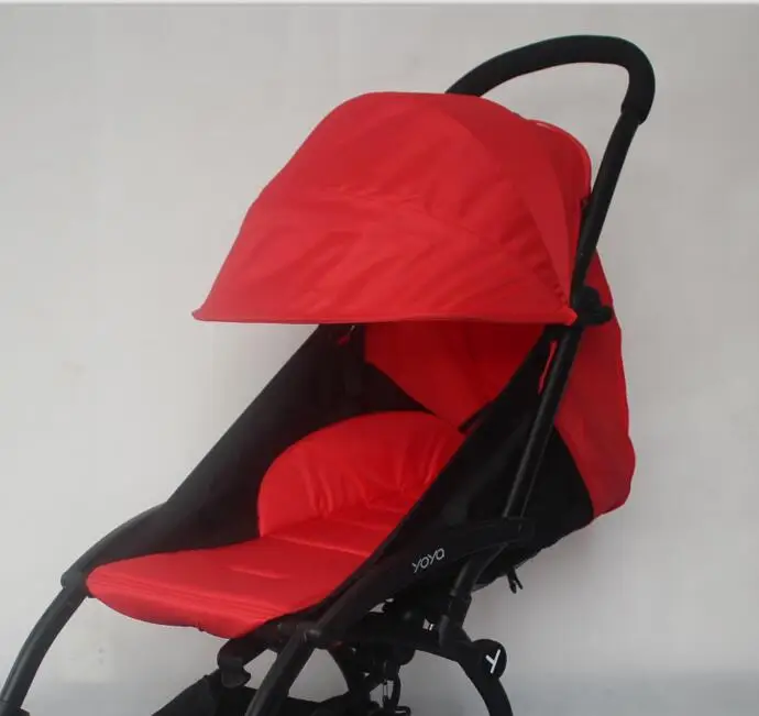 Текстиль для Yoya 175 babyyoya коляска Защита от солнца щит навес Чехол Подушка для Babythrone аксессуары коляска инвалидная коляска - Цвет: red