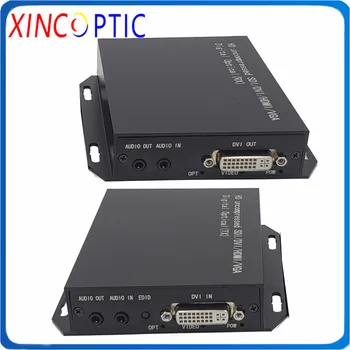 

DVI Audio Mini Fiber Optic Converter,MINI 1080P/60HZ Uncompressed DVI Extender +1Ch RS232 DVI Audio Video Fiber Converter