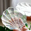 Nordic Blue Sea Shells Decorative Storage Tray, Glass Plate, Jewelry Trinket Dish, Necklace Storage Tray 4