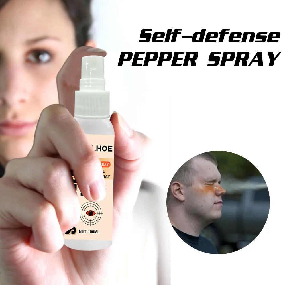 100ml Pepper Spray For Women Safety Protective Spray Easy Carry Selfdefense Small Canister