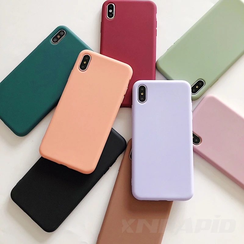 Силиконовый чехол ярких цветов для Xiaomi mi 9T CC9 9 SE 8 Lite A3 на красную 7A 8A Note 8T 10 6 7 Pro k30 Red
