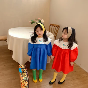 MILANCEL 2021Spring Kids Clothes Girls Dress Embroidery Kids Outfit 1