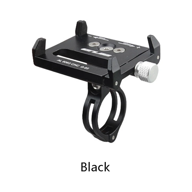 G85 Black GUB G85 4 цвета Регулируемая универсальная подставка для телефона велосипеда 3,"-7,15" дюймовый смартфон алюминиевый держатель на руль велосипеда кронштейн - Цвет: G85 Black