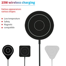 Cargador magnético inalámbrico para móvil, cargador magnético portátil de carga rápida para iPhone 12 Mini Pro Max