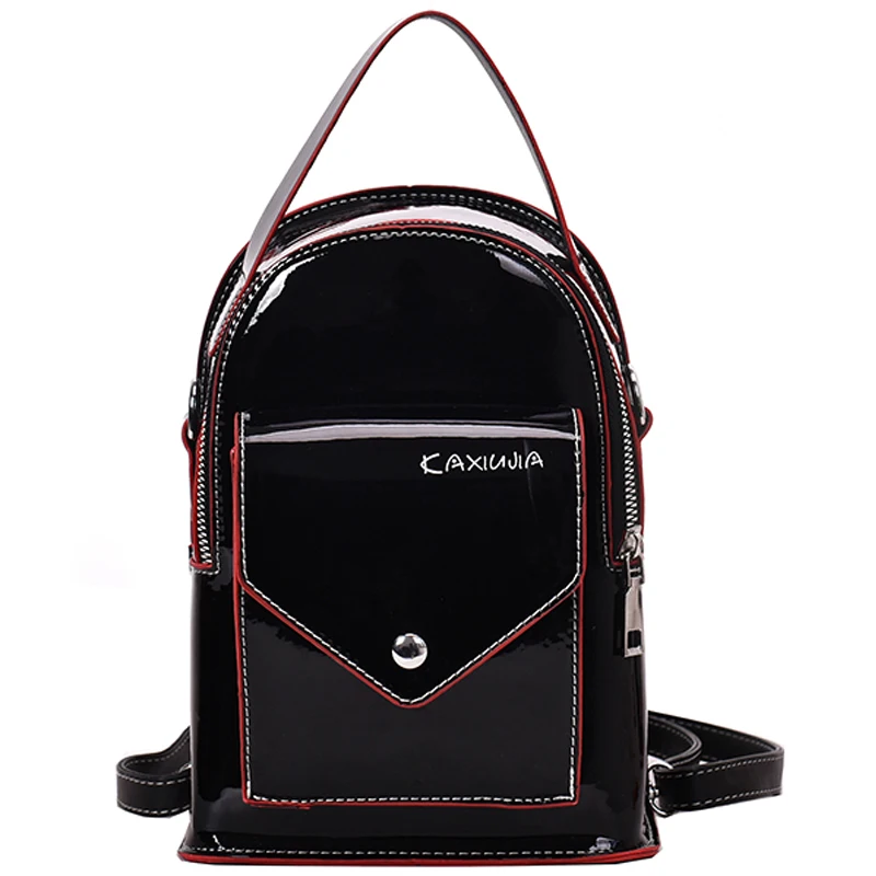 

Backpack Women Pu Leather Female Backpacks Teenager Travel School Crossbody bag Fashion Bling Bags Luxury Shoulder Bag Silver