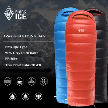 

Blackice Outdoor Sleeping Bags A700 Winter Envelop Professional Duck Down Waterproof Baffle Design Camping Splicing Sleeping Bag