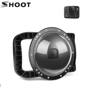 

SHOOT for GoPro Hero 8 Diving Dome Port 45m Waterproof Housing Case Lens Cover with Dual Handle Trigger for Go Pro 8 Accessories
