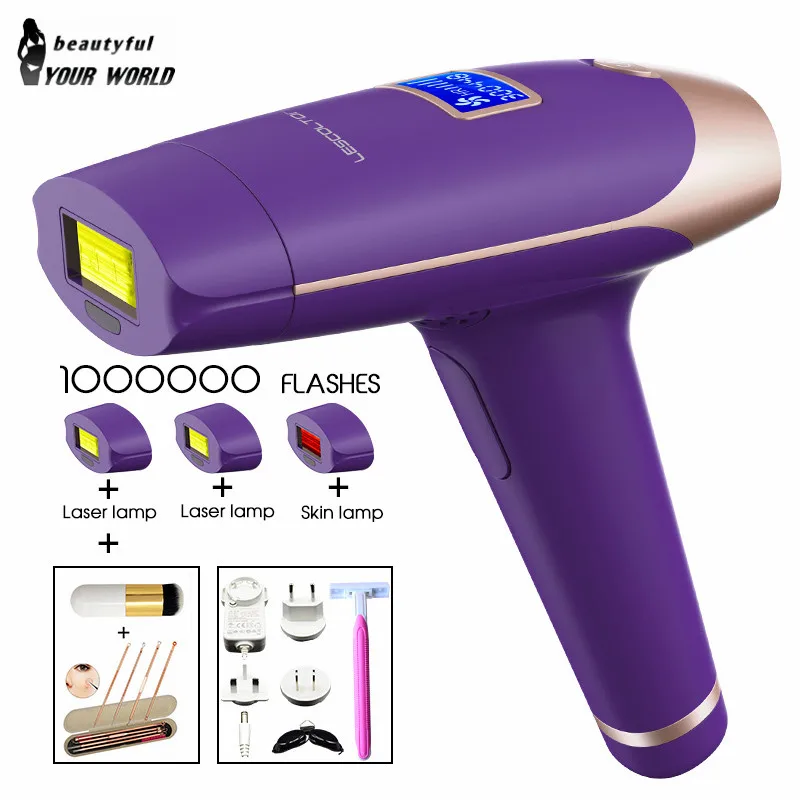 option 2 Lescolton 1000000 импульсов IPL лазерная Машинка для удаления волос лазерный эпилятор удаление волос постоянный Триммер бикини Электрический depilador - Цвет: option 2
