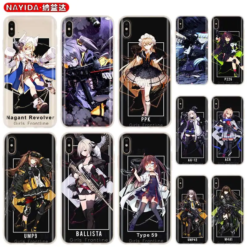 

soft TPU case For iPhone 12 Mini 11 Pro XS Max XR X 8 7 6 Plus 5S SE S Cover girls frontline 2020