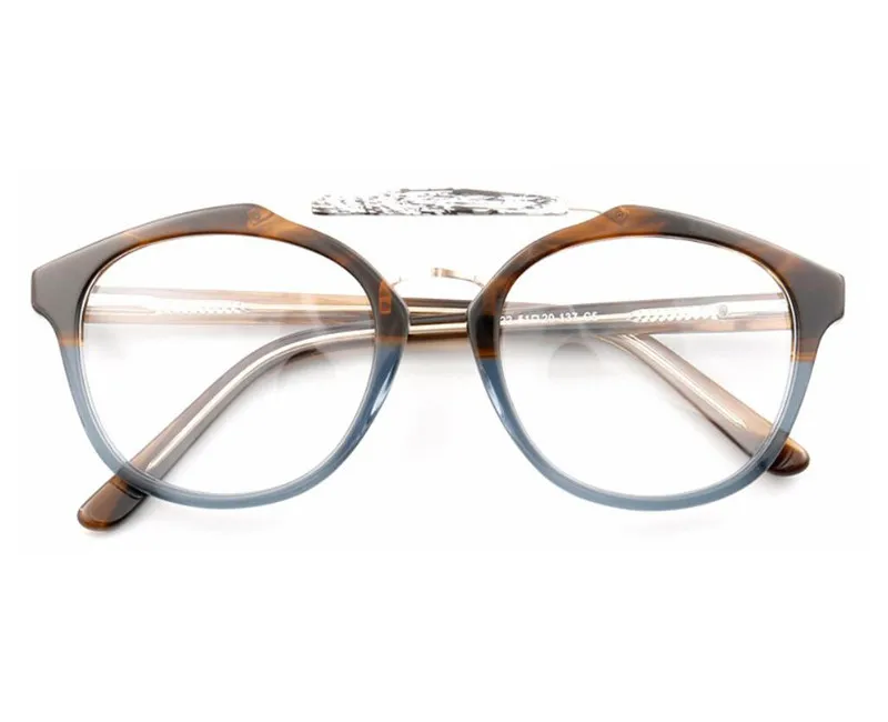 Progressive Multi-focal Lens Eyewear Unisex Retro Fashion Acetate Full Rim Frame See Near Far Anti-reflective Reading Eyeglasses