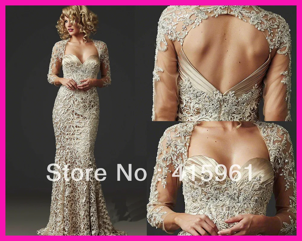 

vestidos de novia long 2019 Gorgeous Beaded Lace Mermaid Mother of the Bride Dresses party Gowns evening dress for weddings