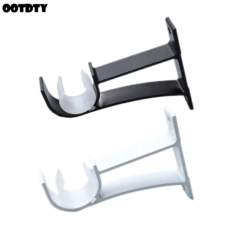 

4pcs/set OOTDTY Curtain Rod Brackets Hook Hanger Holder Ceiling Mounted Home Decor