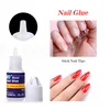 New Nail Glue for Acrylic French False Nail Tips Stick 3D Decoration Glue Clear Fast Dry Glue Manicure Nail Art Tools DIY Design 3