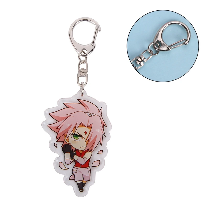 6 см аниме брелок Uzimaki Uchiha Sasuke Haruno Sakura Hyuga Hinata Rokku Rii Jiraya с принтом для