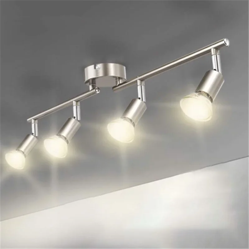 plug in sconce Adjustable Rotatable Kitchen Ceiling Lights Angle Bar Lamp GU10 LED Bulbs Showcase Wall Scones Living Room Cabinet Spot Lighting plug in wall lamp