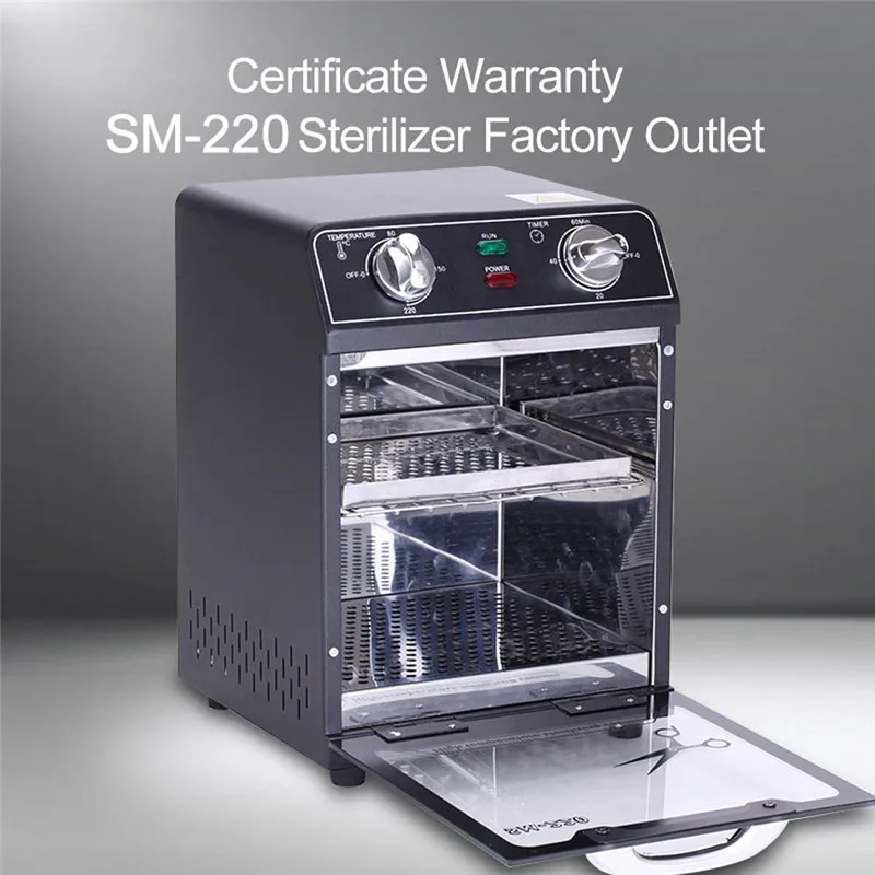 High Temperature Sterilizer Sanitizer Box Nail Art Tool Sterilizing Manicure Dry Heat Disinfection Esterilizador